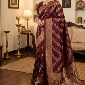 Exclusive Japani Silk Screen Print Saree with Matching Blouse Piece প্রিমিয়াম জাপানি সিল্ক শাড়ি